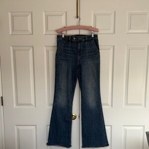American Eagle Outfitters Dark Blue Flare Jeans